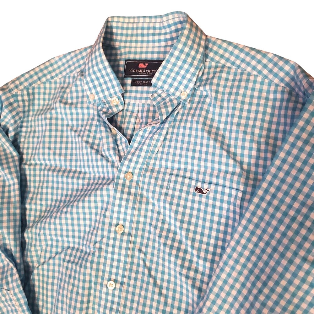 Vineyard Vines‎ Tucker Shirt Gingham Check Button Down Long Sleeve Mens Large